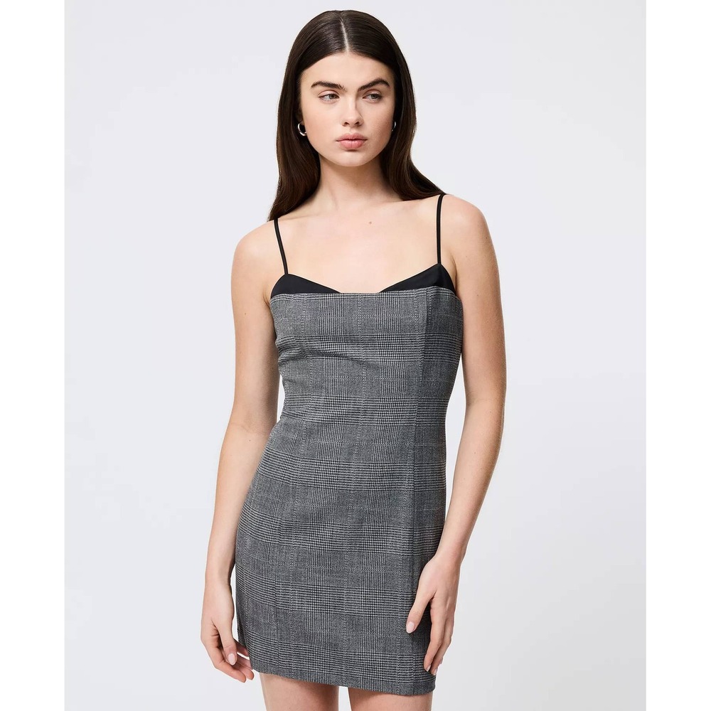 FRENCH CONNECTION Owen Plaid Peekaboo Dress Size 8